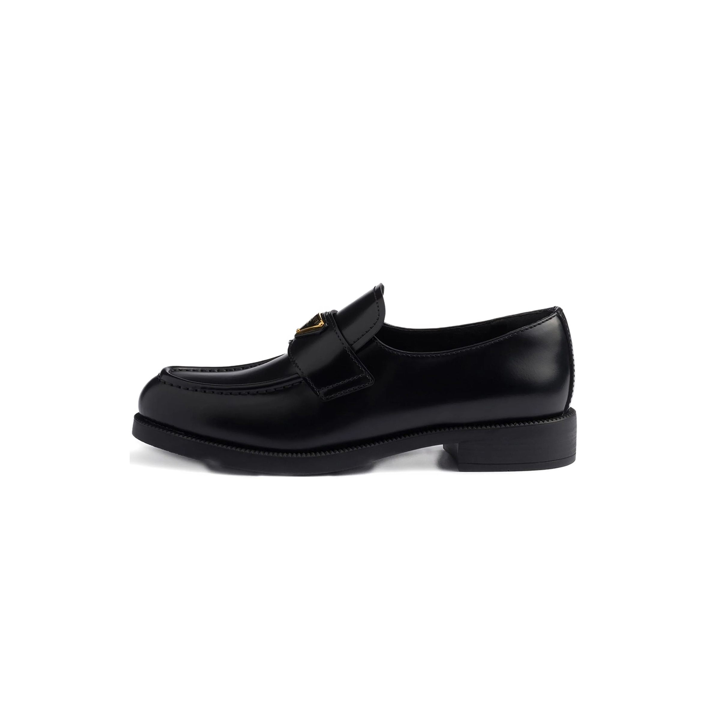 PRADA MONOLITH PATENT LEATHER LOAFERS 1D649M